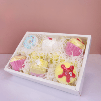 Coffret pinkflamingo ouvert