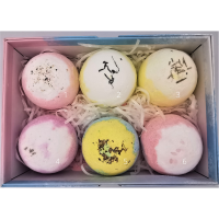 Coffret 6 bombes de bain fleuries B3