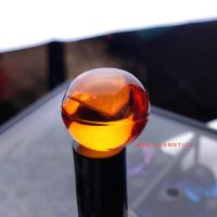 Perle translucide orange