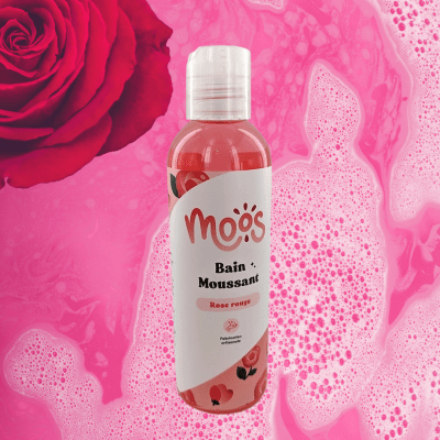 bain moussant rose rouge