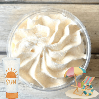 Chantilly de douche et bain JOUR DE PLAGE